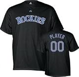 Ubaldo Jimenez Rockies Adult Player T-Shirt - Medium