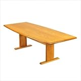 Conference Table 120 Inch Boat Shaped Oak Finish