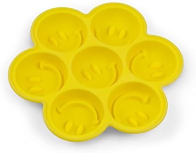 WOKILI Silicone Molds for Ice Cubes, Smiley-Face Ice Tray