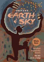 Cravens Coffee "Earth & Sky" Organic Fair Trade Gourmet Specialty Whole Bean Coffee, Fresh From the Roaster