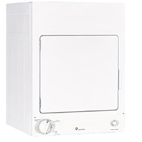 GE Profile Spacemaker DSKS333ECWW 24in 3.6 cu. Ft. Front-Load Stationary Electric Dryer - White