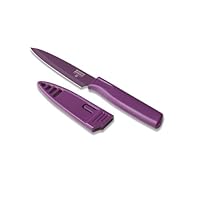 Kuhn Rikon 4-Inch Nonstick Colori Paring Knife, Purple