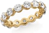 Single Prong Diamond Anniversary Eternity Wedding Ring, 3.00 ctw.