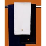 Anvil Hemmed Tri-Fold Hand Towel w Grommet. T68TH by Anvil
