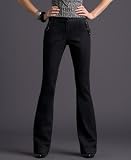 INC International Concepts? Stretch Flared Trouser Jeans, Dark Blue Wash