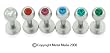 16G STEEL LABRET WITH GEM BALL VALUE PACK LBVALUE163/8 - 16G 3/8" 3MM GEM BALL
