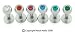 14G STEEL LABRET WITH GEM BALL VALUE PACK LBVALUE143/8 - 14G 3/8" 3MM BALL