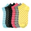 Lot Of 3 Pairs Womens Assorted Anklet Ped Socks