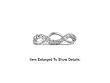 Petite Genuine Sterling Silver CZ Promise Swirl Ring ** SPECIAL **