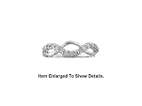 Petite Genuine Sterling Silver CZ Promise Swirl Ring ** SPECIAL **