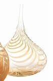 large quiescent susan:Lazy Susan Amber Iris Vase, Large