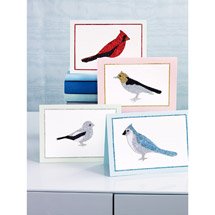 Glittered Bird Card Kit