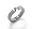 Ladies Sparkling White or Clear Cubic Zirconia CZ High Polished Titanium Engagement Ring Size 6(Size 6,7,8,9,10,11,12)