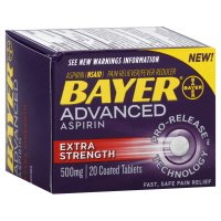 Bayer Advanced Aspirin Extra Strength, 500mg, 100 Coated Tablets