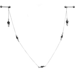 Classy Sassy Barbell Nipple Chain MADE WITH SWAROVSKI ELEMENTS