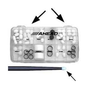 Ahead 5A 7A Tip 4 Pack Wood Like Pack, Black Silver¹ by