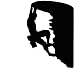 Rock Climber Overhang Decal Sticker - Size:6.0 x 4.2 inches - Color:Black