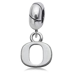 NCAA Oregon Ducks Sterling Silver Charm Bead