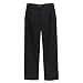 Girls' Uniform Pleated Fly-Front Pants - Black