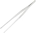 uxcell&reg; Straight Point Tip Metal Nonmagnetic Long Tweezer 30cm