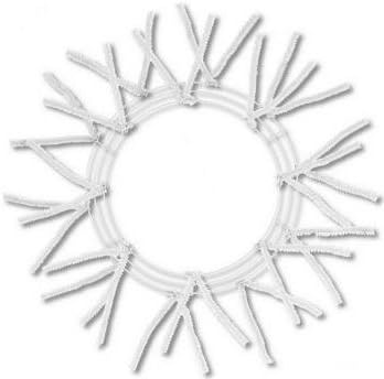15inch White Pencil Wreath Work Form
