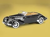 Cord 812 Convertible Phaeton (1937) in Black (1:24 scale) Diecast Model Car