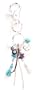 Marc Labat - 12E69 - Ethnic Chic - Accroche-Sac Femme - M�tal argent� - Verre - Perle