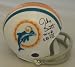 Jake Scott Autographed/Hand Signed Miami Dolphins 1972 Throwback Mini Helmet w/SB VII MVP