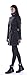 CHAREX Womens Winter Woolen Trench Coat with Belt Stand Collar Outwear Overcoat