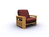 American Furniture Alliance Portofino Metal/Wood Frame Junior Twin Chair, Golden Oak
