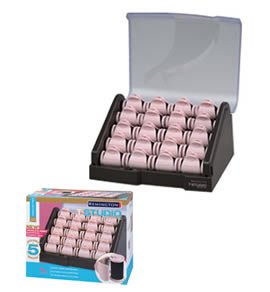 Remington H-2050 T-Studio Ceramic Heated Clip Hair Rollers with Tourmaline