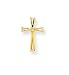 14k AA Diamond Cross Pendant