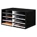 8-Slot Literature Sorter (Black) (10 H x 19.25 W x 12.25 D)