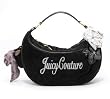 Juicy Couture Large Gigi Velour Satchel (Black/Black)
