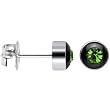5mm Bezel August Birthstone Stud Earrings