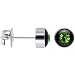 5mm Bezel August Birthstone Stud Earrings