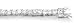 Sterling Silver CZ Cubic Zirconia Tennis Bracelet - size 8
