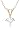 14k Yellow Gold Princess Cut Diamond Solitaire Pendant (1/4 ct, I-J Color, I1-I2 Clarity)