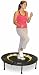 Sporting Goods : Model 330 Smooth-Bounce™ Rebounder Trampoline Half-Fold w/ Padded Stabilizer Bar and Carry Bag by AlleyOop Sports