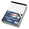 Ampad 20-320 Evidence Perf 8-1/2x11-3/4 Pads, Legal Rule, Red Margin, White, 50 Sheets, Dozen
