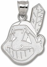 Cleveland Indians Chief Wahoo Giant Silver Pendant
