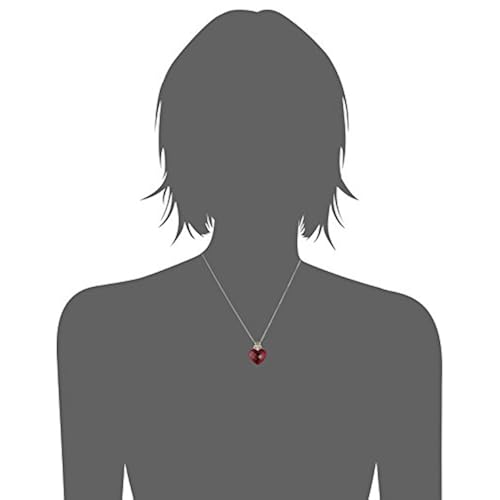 Ruby Heart and Diamond-Accent Pendant Necklace Sterling Silver and 14k Yellow Gold