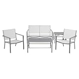 Outdoor Patio Home East Lake Sling 5-pc. Conversation Set - Silver/Cream