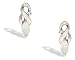 14K White Gold Genuine Marquise Opal and Diamond Earrings