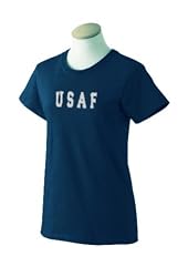 Custom distressed style USAF Air Force on ladies t-shirt