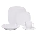 Bistro Square 20-pc. Dinnerware Set - White