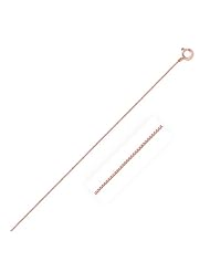 0.45mm 14K Rose Gold Classic Box Chain
