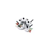 Regalware Food Service Lodging Economy 7-piece Stainless Steel Cookware Set with Glass Covers Regalware Food Service Lodging Economy 7-piece Stainless Steel Cookware Set with Glass Covers
