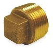 Industrial Grade 1VFR9 Cored Plug, Red Brass, 1 1/4 In, 150 PSI