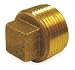 Industrial Grade 1VFR9 Cored Plug, Red Brass, 1 1/4 In, 150 PSI